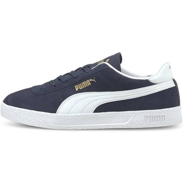 Club Unisex Sneakers in Peacoat/White/Team Gold, Size 5.5 by Puma