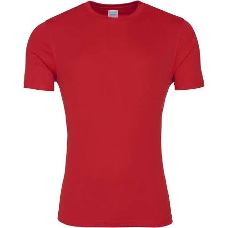 Awdis Just Cool Mens Smooth Short Sleeve T-Shirt Fire Red Mens T-Shirt