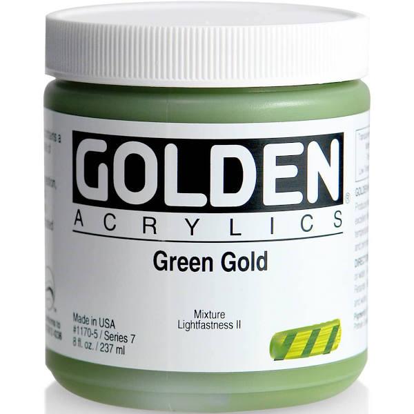 Golden Heavy Body Acrylic 237ml Green Gold