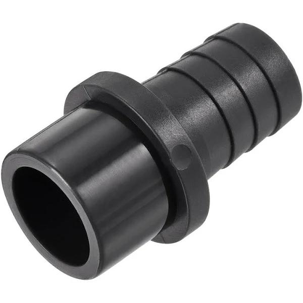 PVC Pipe Fitting 20mm Barbed x 25mm OD Spigot Straight Hose Connector Black | Harfington