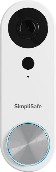 SimpliSafe - Pro Smart Wi-Fi Video Doorbell - Wired - White