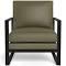 Box Leather Occasional Armchair Olive by Freedom