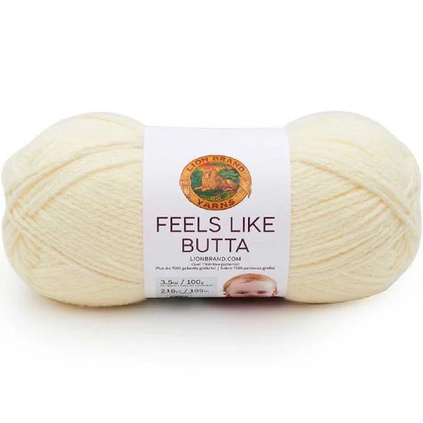 Lion Brand Feels Like Butta Yarn-Lemon