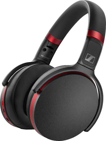 Sennheiser HD 458BT Over-Ear Wireless Noise Cancelling Headphones (Black/Red)