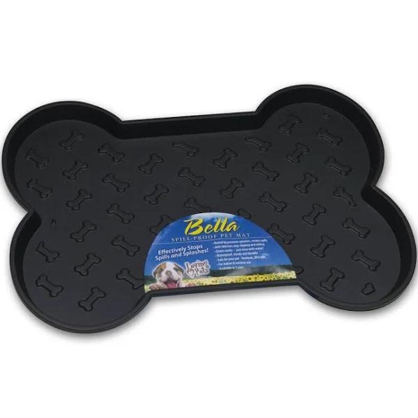 Loving Pets Bella Spill Proof Dog Feeding Mat Black