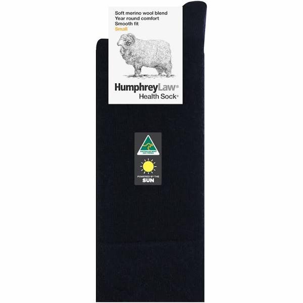 Humphrey Law Fine Merino Wool Blend Health Sock Black