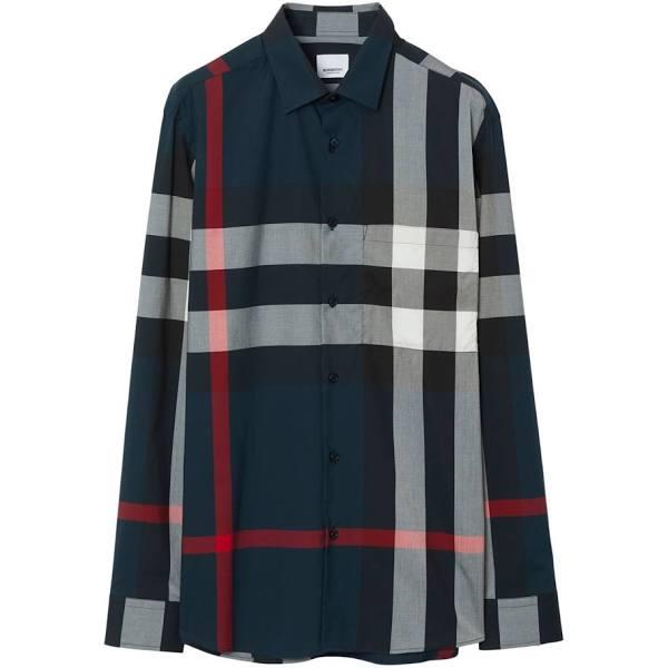 Burberry Check Cotton Shirt , Size: XXXL