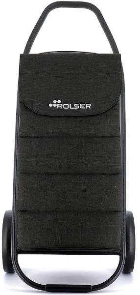 Rolser 53L 2 Wheel Folding Base Portable Shopping Cart Trolley 108.5x47cm Blk