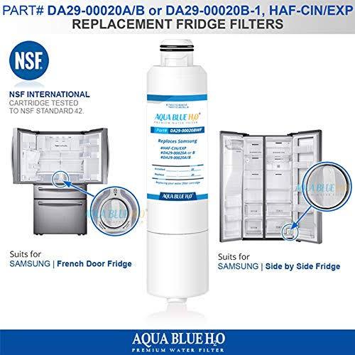 (2 Pack) Samsung DA29-00020B Premium Compatible Ice & Water Fridge Filter SRF680CDLS