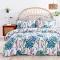 Dreamaker 100% Cotton Sateen Quilt Cover Set Nature Print | Queen