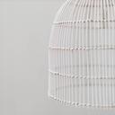 Whitewash Cane Rattan Pendant Light - Siena - 2 Sizes