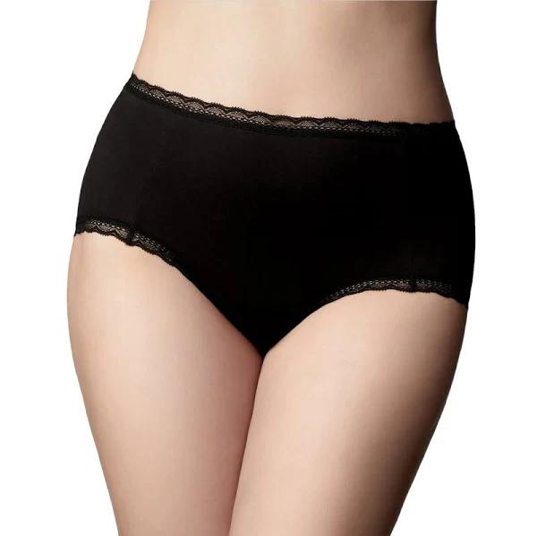 The Knicker Cotton Classic Full Brief T25017 20 / Black