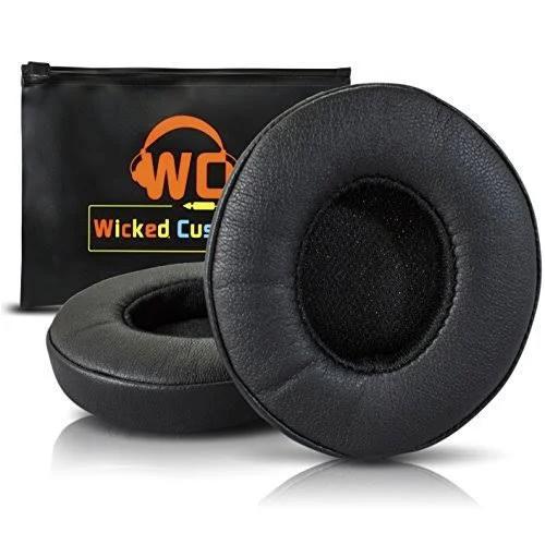 (Black) - Wicked Cushions Beats Solo 2 Earpad Replacement - Compatible With Solo 2 & 3 Wireless On Ear Headphones - (Black)