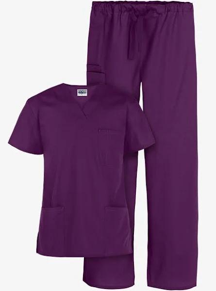 UA Strictly Scrubs Unisex Scrub Set in Eggplant | Size L