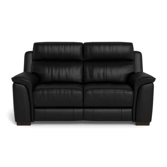 Asher Leather Electric Recliner Sofa Black by Freedom