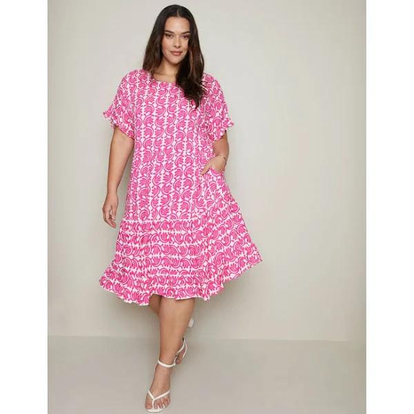 Autograph Twist Front Midi Shirt Dress