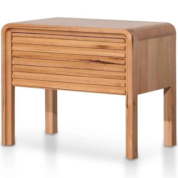 Calibre Furniture Single Drawer Bedside Table - Messmate