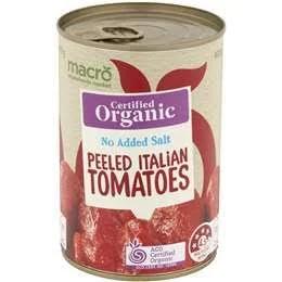 Macro Organc Tomato Whole No Added Salt 400g