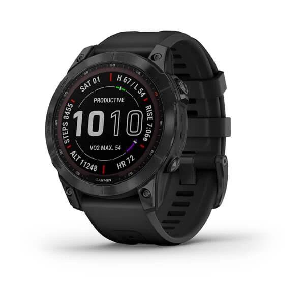 Garmin Fenix 7 Sapphire Solar Black DLC Titanium Black Band