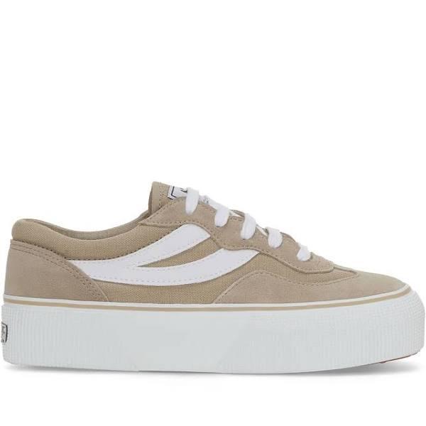 Superga 3041 Revolley Platform Womens Grey Fossil - F White Size 37 - Hype DC | AfterPay Available