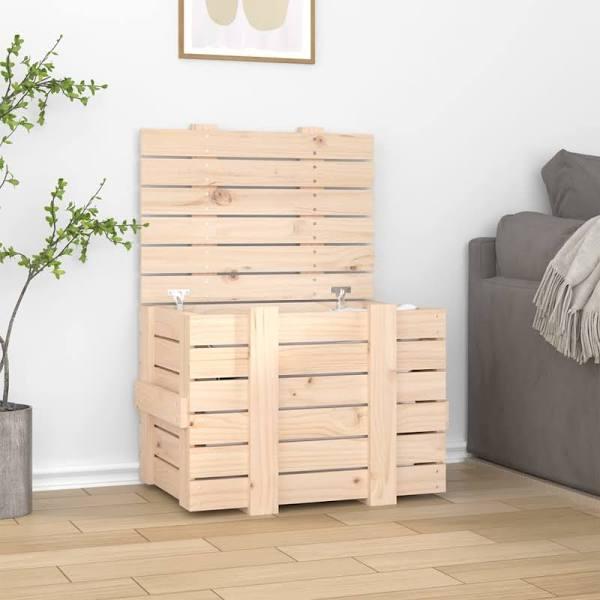 Storage Box 58x40.5x42 cm Solid Wood Pine vidaXL