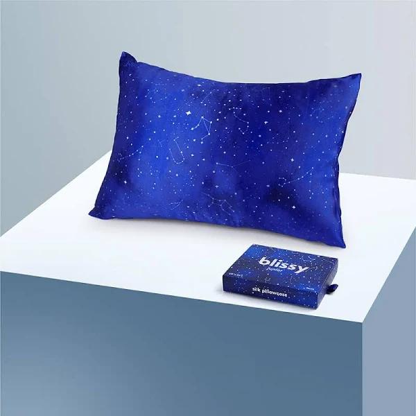 Blissy 100% Mulberry 22-Momme Silk Pillowcase - Night Sky - Junior Standard