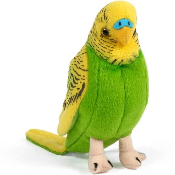 Blue Budgerigar with Sound Plush Toy - Living Nature