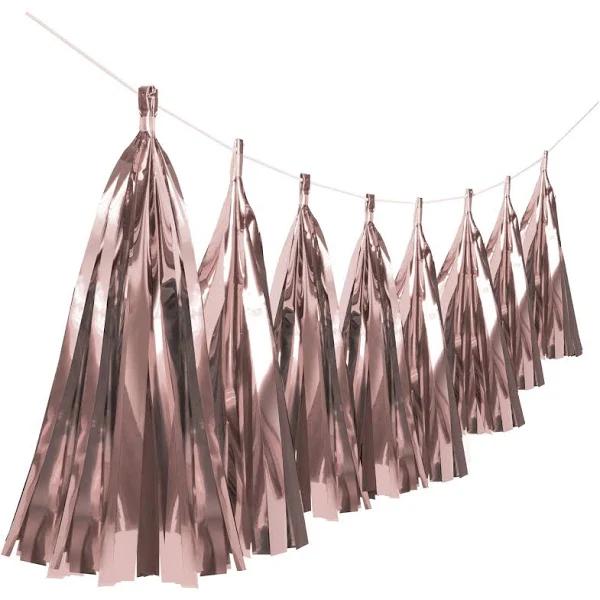 Foil Tassel Garland 6M - Rose Gold