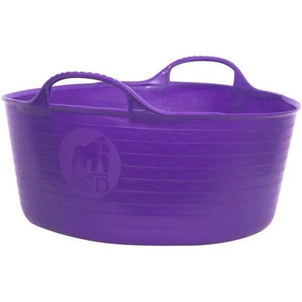 Red Gorilla Flexible Shallow Tub Purple 15L