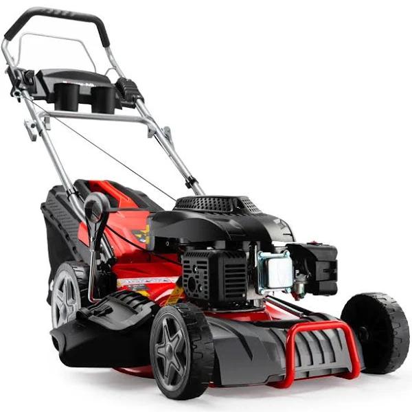 Baumr-AG Lawn Mower 18" 220cc Petrol Self-Propelled Push Lawnmower 4-Stroke