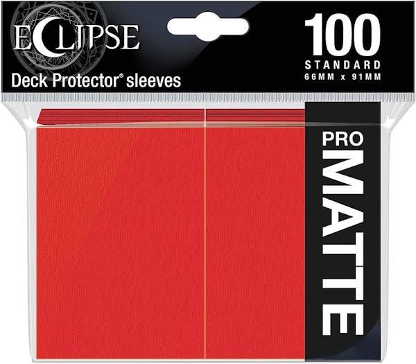 Ultra Pro Eclipse Matte Standard Sleeves (100) Apple Red