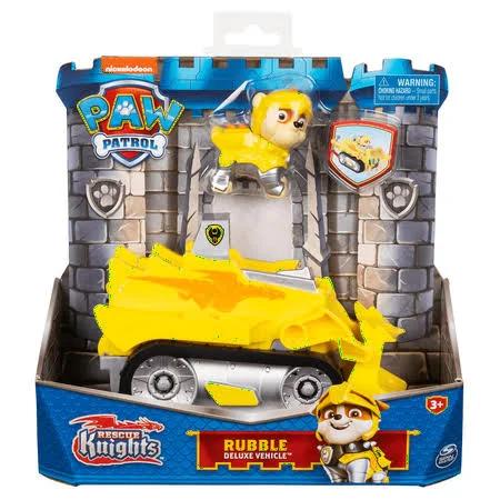 Paw Patrol Rescue Knights - Rubble Deluxe Vehicle