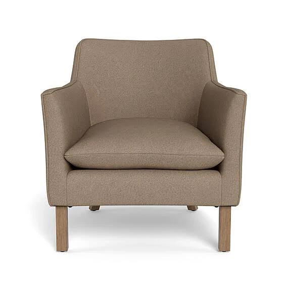 Harbour Leather Occasional Armchair Taupe by Freedom, 100% Leather TN