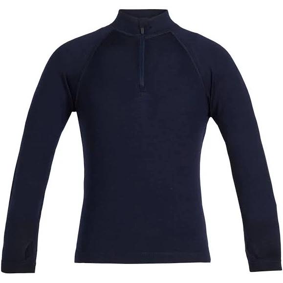 Icebreaker Kids 260 Tech Long Sleeve Half Zip, Midnight Navy (14 Kids)