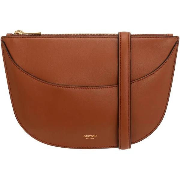 Oroton Florence Crossbody in Brown, Size One Size