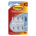 Command Adhesive Small Utensil Hooks 6 Pack - Clear