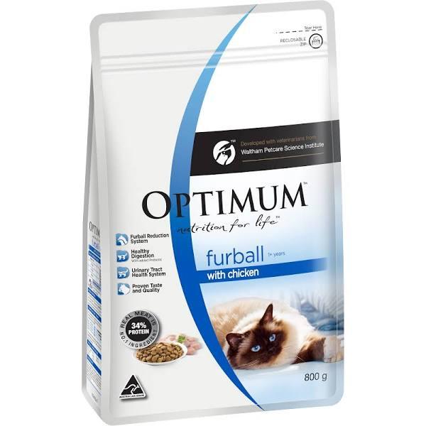 Optimum Furball Chicken Dry Cat Food - 800g