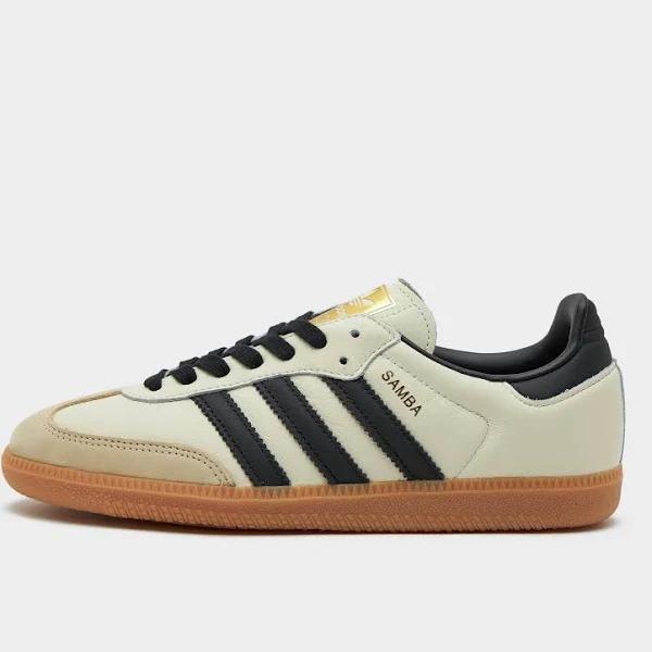 adidas-Samba OG Shoes-Women-Cream White / Core Black / Sand Strata-9