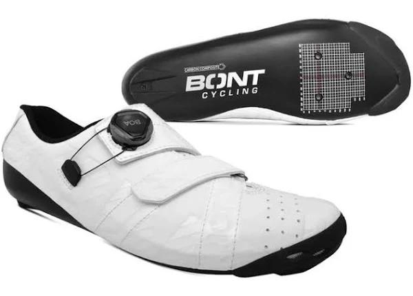 Bont Riot+ Carbon Road Shoe White/Gloss White