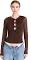 MINKPINK Allure Mesh Top | Brown | Size XS | Shopbop