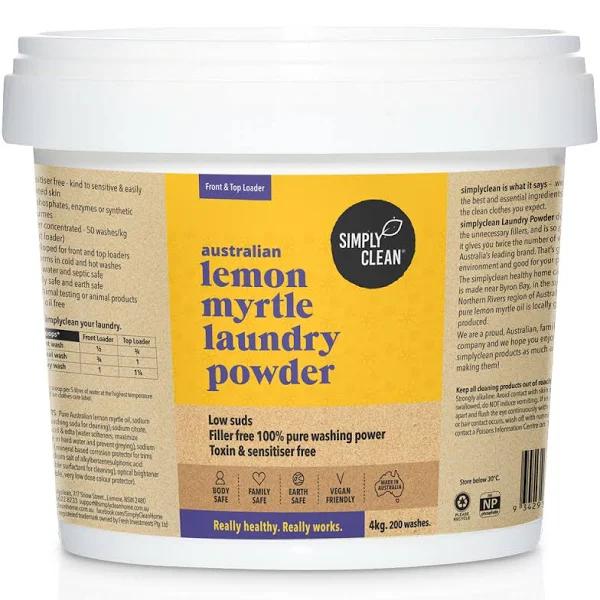 Simply Clean Laundry Powder Lemon Myrtle 4kg