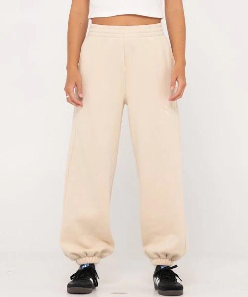 Rusty Signature Oversized Trackpant Cream