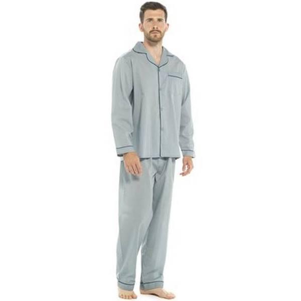 Walter Grange Mens Striped Pyjama Set Blue XL