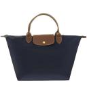 Longchamp Small Le Pliage Recycled Canvas Top Handle Bag Carrot