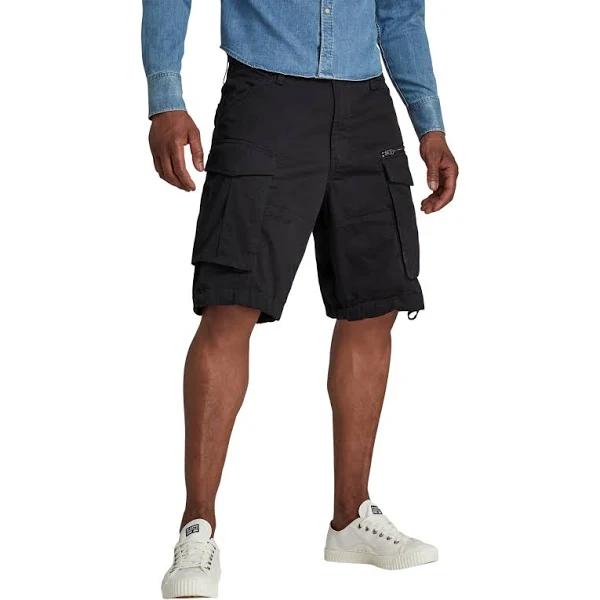 G-Star Raw Rovic Zip Relaxed Short Black Men Size 27