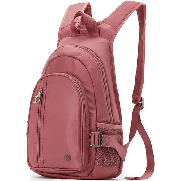 Tosca Anti-theft RFID Blocking Security Travel Shoulder Backpack Bag - Coral