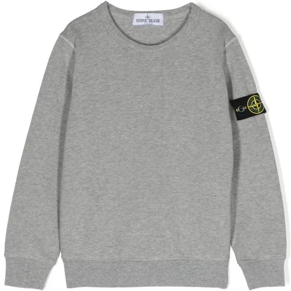 Stone Island Compass-badge Cotton Sweatshirt - Grey