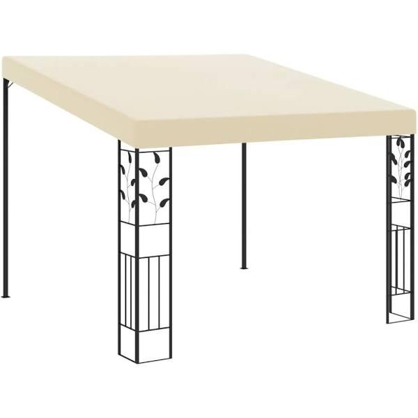 vidaXL - Wall-mounted Gazebo - Cream - 3x3x2.5 M