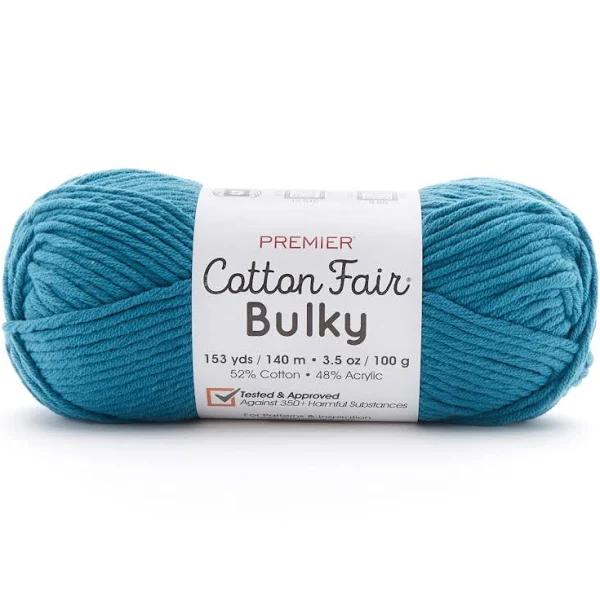 Premier Yarns Cotton Fair Bulky Yarn - Solid - Cadet 100g