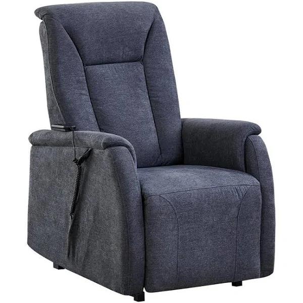 Electric Recliner Armchair Adjustable Lounge Modern Remote Control Dark Grey